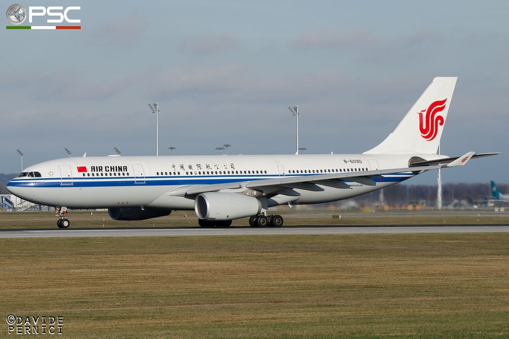 B-6090 A330-243 860 Air China @ Munich Airport 13.12.2015 © Piti Spotter Club Verona