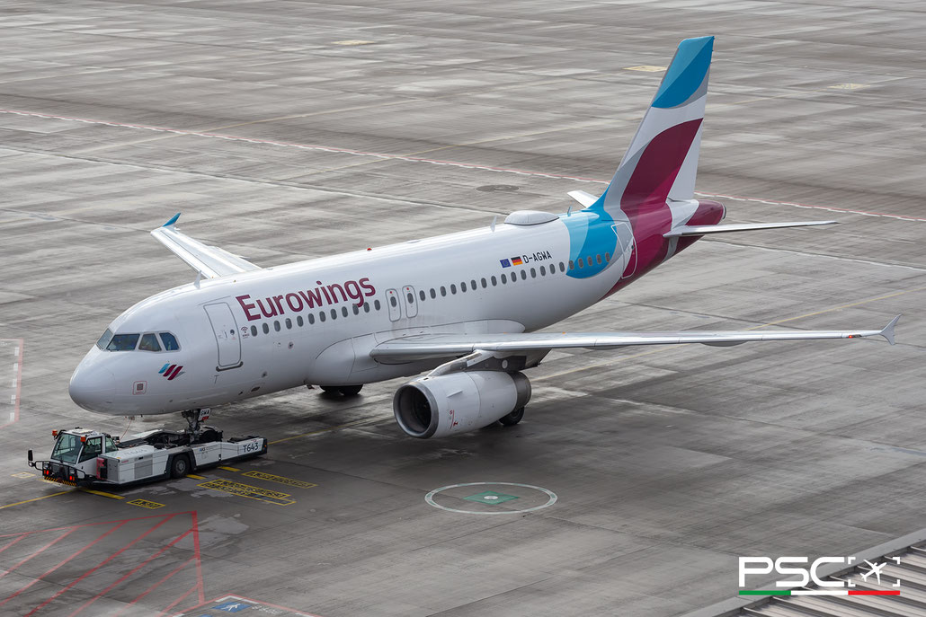 D-AGWA Airbus A319-132 2813  V2524-A5  Eurowings (SMBC Aviation Capital) 2006  @ Berlin BER 12 2024 e © Piti Spotter Club Verona