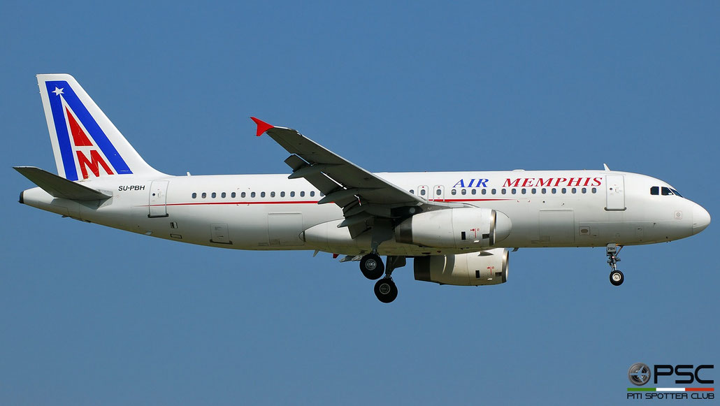 SU-PBH A320-233 1300 Air Memphis @ Aeroporto di Verona 2010  © Piti Spotter Club Verona