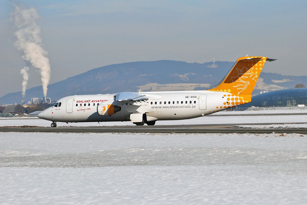 SE-DSS BAe146-RJ100 E3245 Malmö Aviation @ Salzburg Airport 2011 © Piti Spotter Club Verona