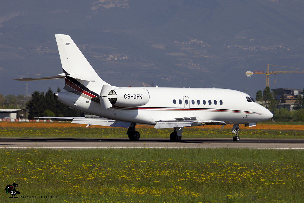 CS-DFK Falcon 2000EX-EASy 065 NetJets Europe @ Aeroporto di Verona 04.2019  © Piti Spotter Club Verona