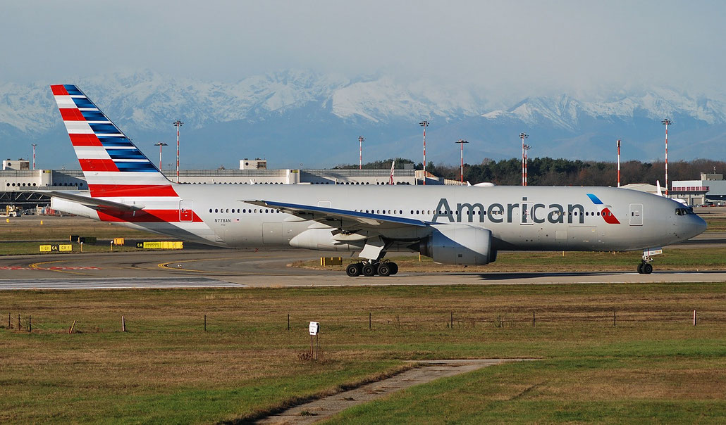 N778AN  B777-223ER  29587/223  American Airlines @ Milano Malpensa 2018 © Piti Spotter Club Verona 