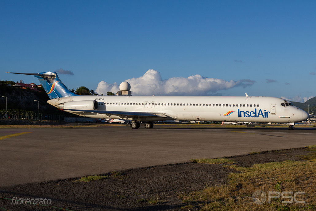 PJ-MDB MD-82 48021/1078 Insel Air @ Sint Maarten Airport 09.04.2016 © Piti Spotter Club Verona