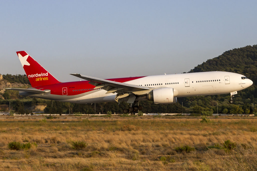 VP-BJB B777-21BER 27606/121 Nordwind Airlines @ Rhodes Airport 11.07.2015 © Piti Spotter Club Verona