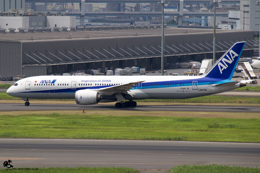 JA879A B787-9 43869/454 ANA - All Nippon Airways @ Tokyo Haneda 07.2023 © Piti Spotter Club Verona