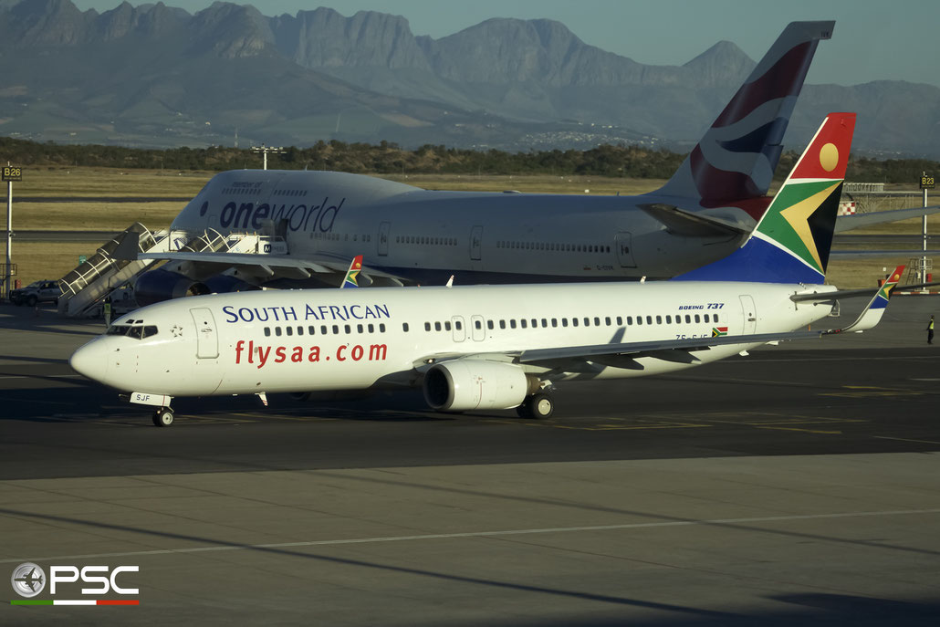 ZS-SJF B737-85F 30006/688 South African Airways @ Cape Town International Airport 24.11.2017 © Piti Spotter Club Verona