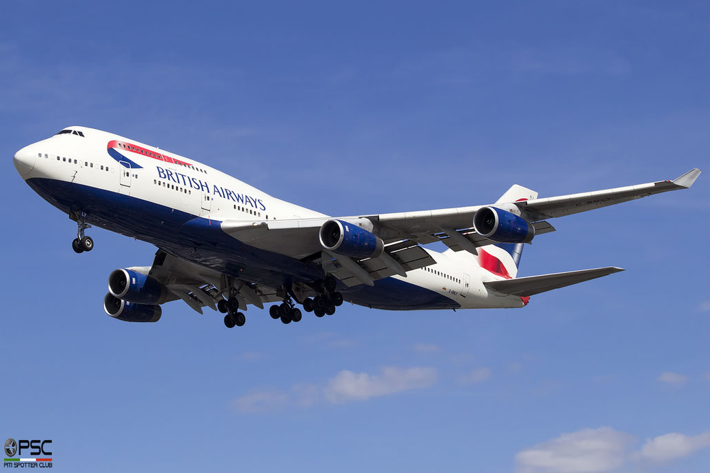 G-BNLY Boeing 747-436 27090 959 RB211-524G2T City of Swansea British Airways 1993 @ London Heathrow 08 2017 © Piti Spotter Club Verona