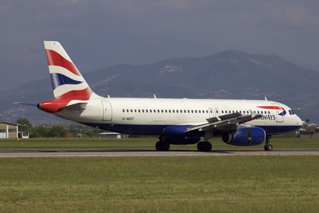 G-MIDT A320-232 1418 British Airways @ Aeroporto di Verona - 2016 © Piti Spotter Club Verona (30.04.2016)
