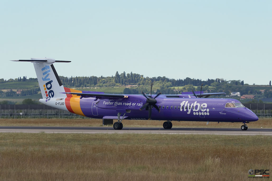 G-FLBD DHC-8-402 4259 Flybe - British European @ @ Aeroporto di Verona 12.08.2017  © Piti Spotter Club Verona