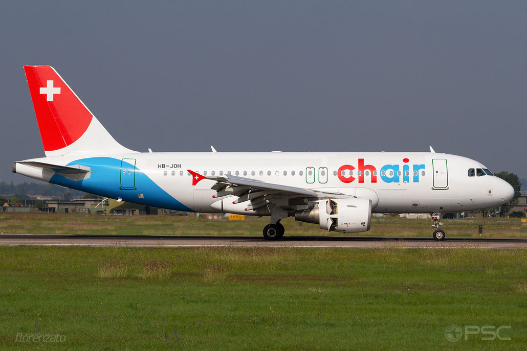 HB-JOH A319-112 3589 Chair Airlines  @ Aeroporto di Verona 10.2019  © Piti Spotter Club Verona