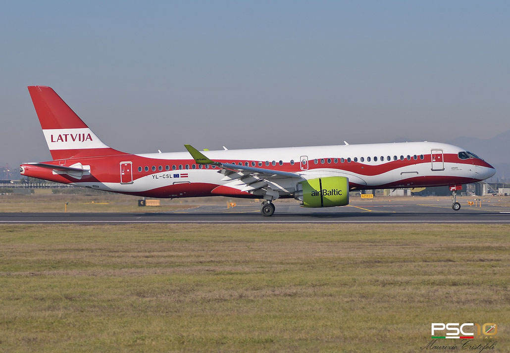 YL-CSL  A220-300  55041  airBaltic  @ Aeroporto di Verona  01 2022 © Piti Spotter Club Verona