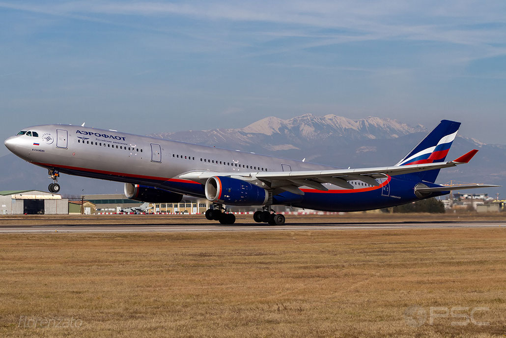 VQ-BPK A330-343E 1345 Aeroflot @ Aeroporto di Verona 16.02.2019  © Piti Spotter Club Verona