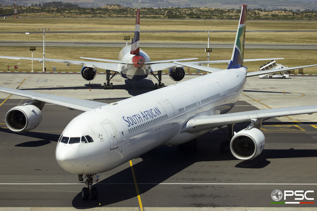 ZS-SNA A340-642 410 South African Airways @ Cape Town International Airport 24.11.2017 © Piti Spotter Club Verona