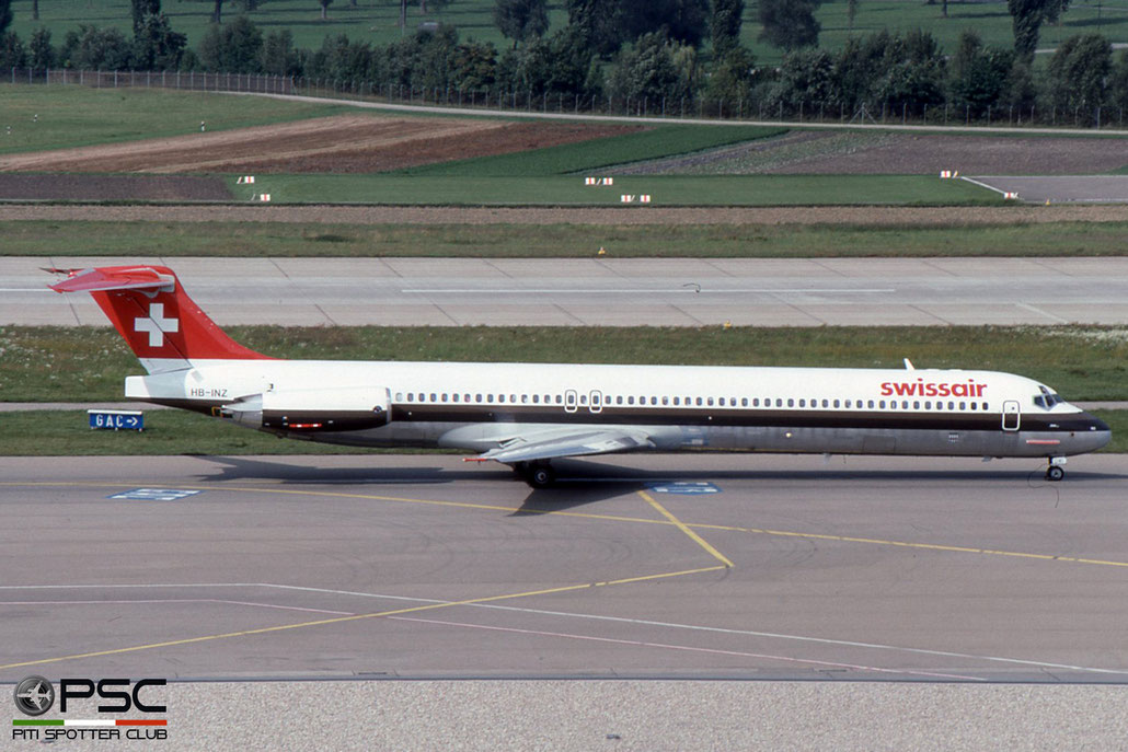 HB-INZ MD-81 49572/1468 Swissair © 2018 courtesy of Marco Ceschi - Piti Spotter Club Verona