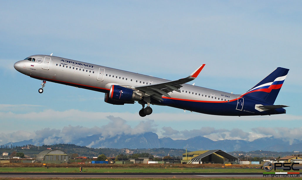 VP-BAX A321-211 7084 Aeroflot @ Aeroporto di Verona 12.2019  © Piti Spotter Club Verona