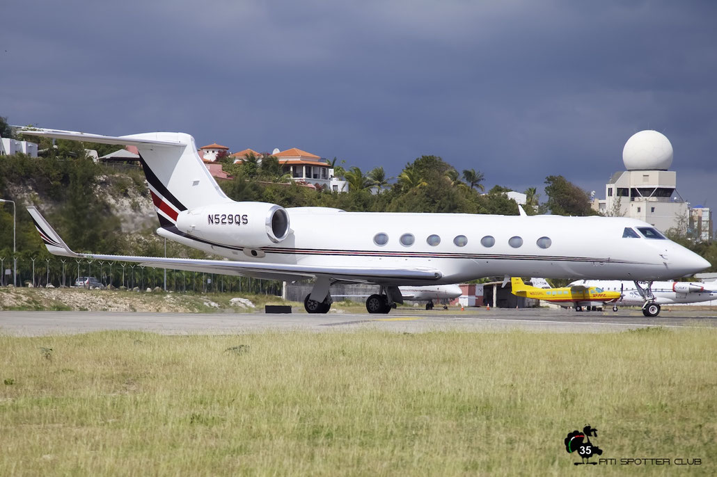 N529QS G550 5156 Gulfstream Aerospace Corp. @ Sint Maarten Airport 05.03.2016 © Piti Spotter Club Verona