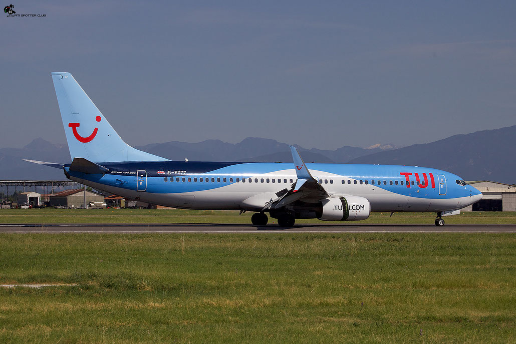 G-FDZZ B737-8K5 37262/3876 TUI Airways @ Aeroporto di Verona - 07/2023  © Piti Spotter Club Verona