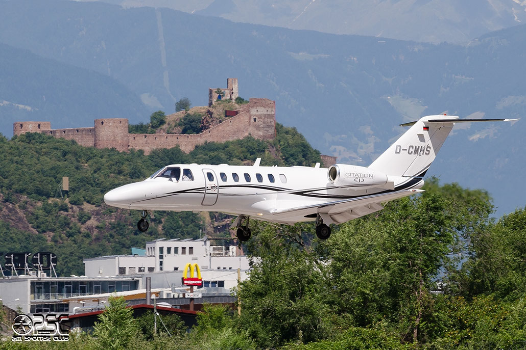 D-CMHS Ce525B 525B-0161 MHS Helicopter Flugservice GmbH @ Aeroporto di Bolzano © Piti Spotter Club Verona