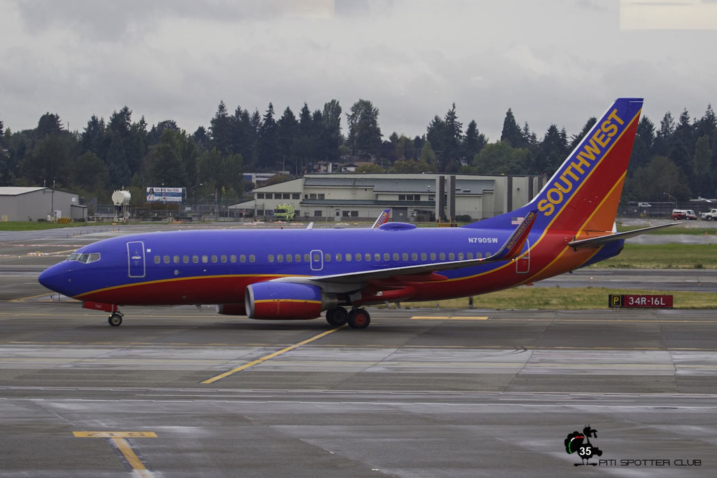 N790SW B737-7H4 30604/721 Southwest Airlines @ Seattle Tacoma Airport 25.09.2015 © Piti Spotter Club Verona