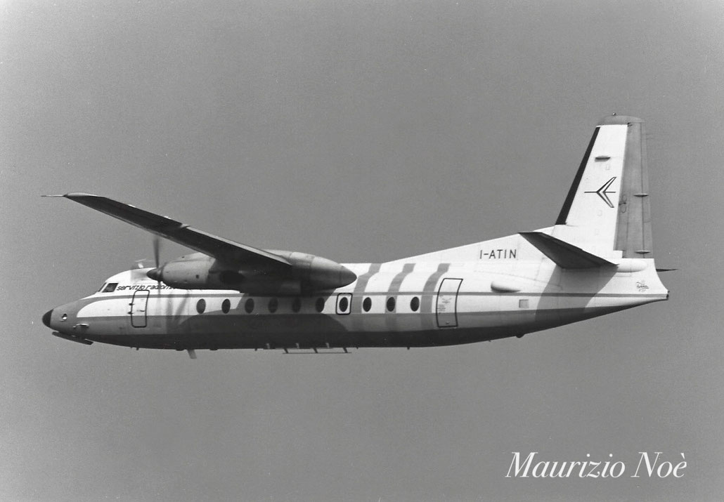 Fokker F27 Friendship MK 600 10350  Dart 532  Servizio Radiomisure - ATI 1968 © collezione Maurizio Noè p.g.c. - Piti Spotter Club Verona