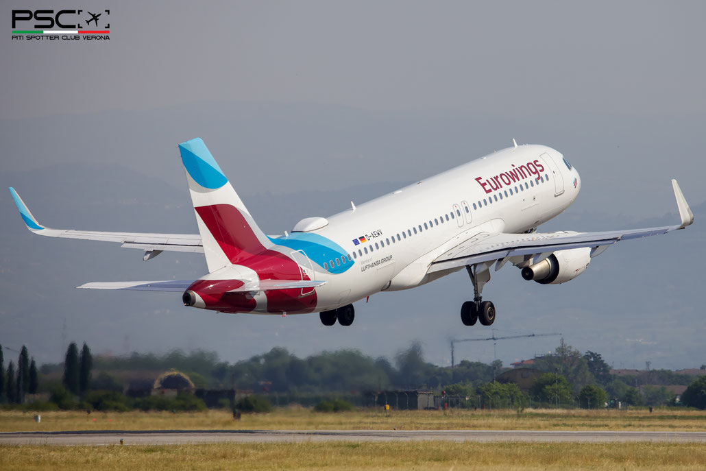 D-AEWV Airbus A320-214 7545  cfm56-5B4/3  Eurowings 2017  @ Verona Villafranca 05 2026 © Piti Spotter Club Verona
