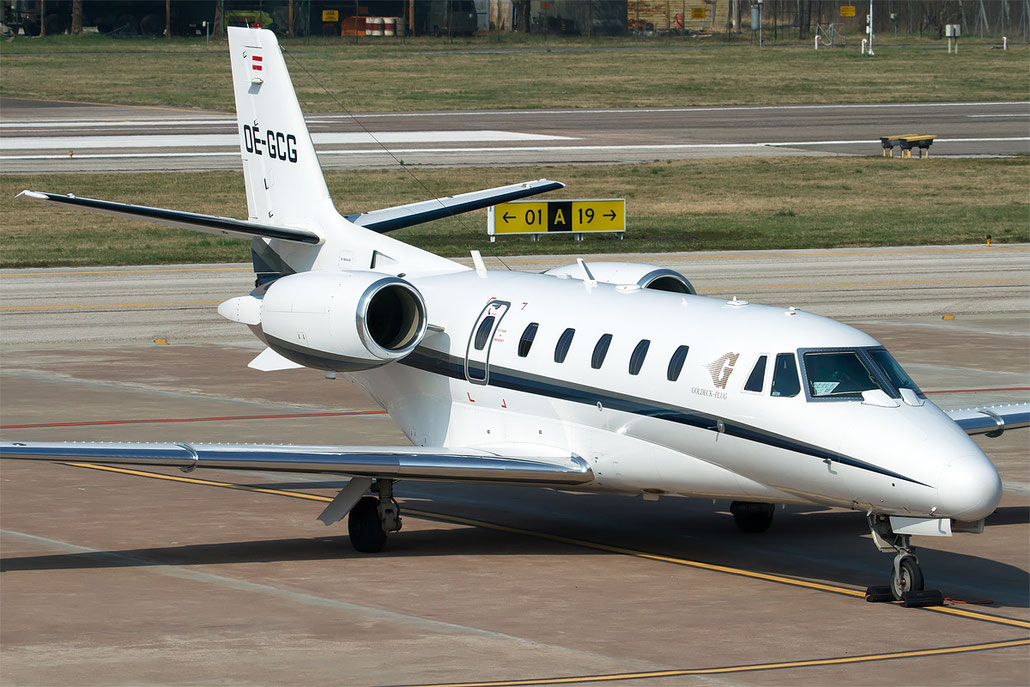 OE-GCG Ce560XL 560-5316 Goldeck-Flug GmbH @ Aeroporto di Bolzano © Piti Spotter Club Verona