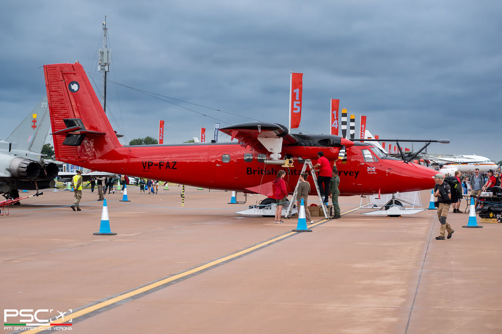 VP-FAZ De Havilland DHC-6-300 Twin Otter 748  PT6A-27  British Antarctic Survey 1981 @ RIAT 2024 © Piti Spotter Club Verona