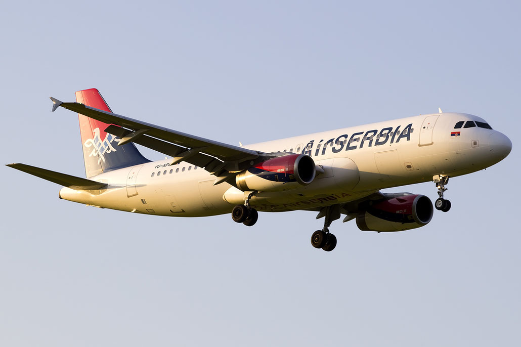 YU-APG A320-232 2587 Air Serbia @ Zurich Airport 05.2016 © Piti Spotter Club Verona