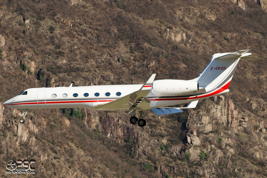 G-GRZD G550 5315 TAG Aviation (UK) Ltd. @ Aeroporto di Bolzano © Piti Spotter Club Verona
