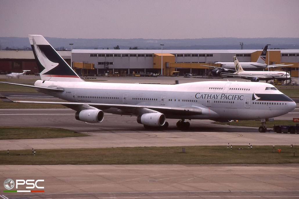 B-HOS  B747-467  24850/788  Cathay Pacific Airways  @ London Heathrow © Piti Spotter Club Verona