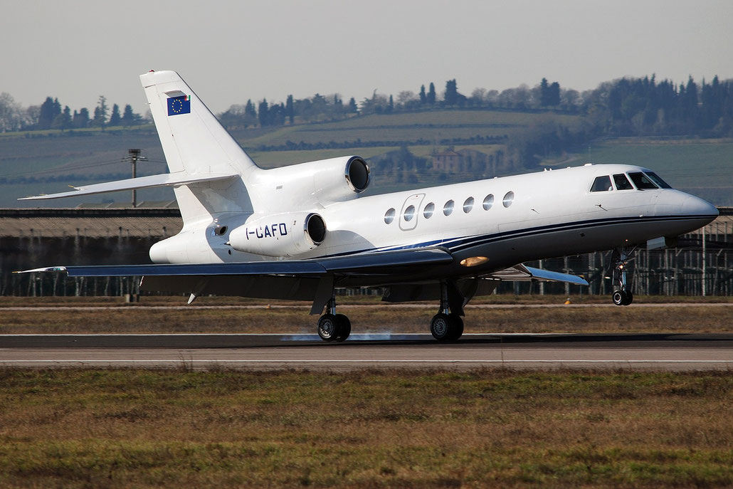 I-CAFD Falcon 50 183 Eurofly Service @ Aeroporto di Verona - 2016 © Piti Spotter Club Verona