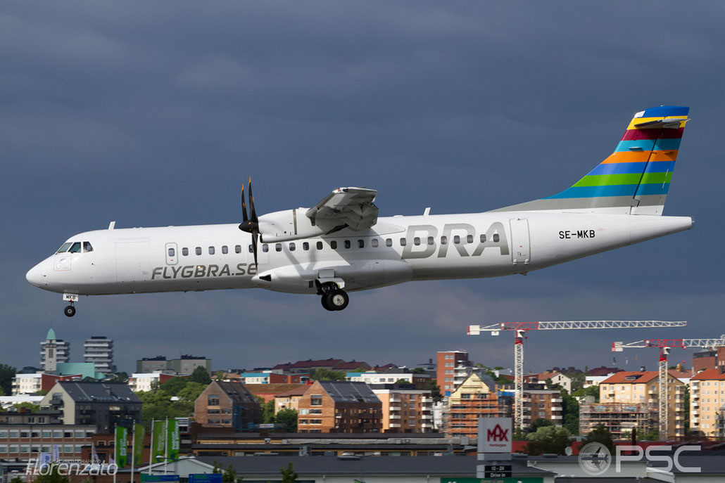 SE-MKB ATR72-212A 1308 BRA - Braathens Regional Airlines @ Stockholm Bromma Airport 19.08.2016 © Piti Spotter Club Verona