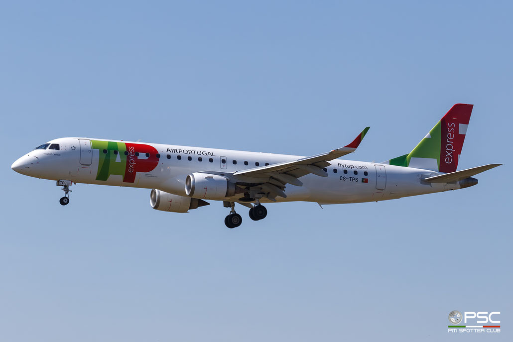 CS-TPS Embraer ERJ 190 LR 19000493  CF34-10E7 Viana do Castelo PGA - Portugalia Airlines>TAP Express (Nordic Aviation Capital) 2011 @ Barcellona BCN 05 2026 © Piti Spotter Club Verona