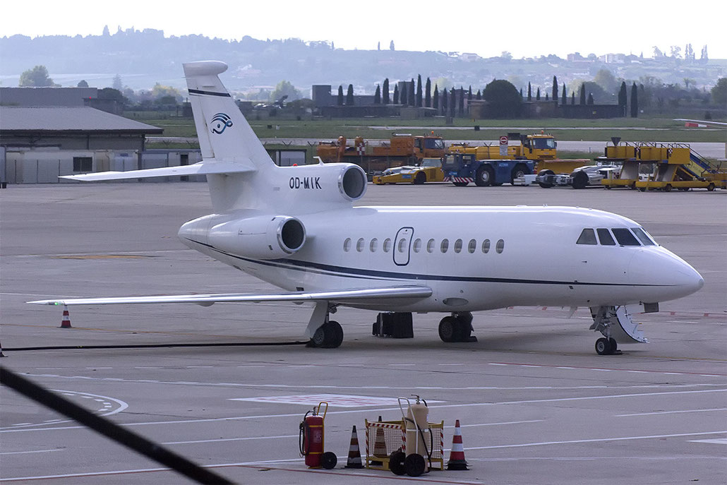 OD-MIK Falcon 900DX 610 Fly Executive @ Aeroporto di Verona © Piti Spotter Club Verona