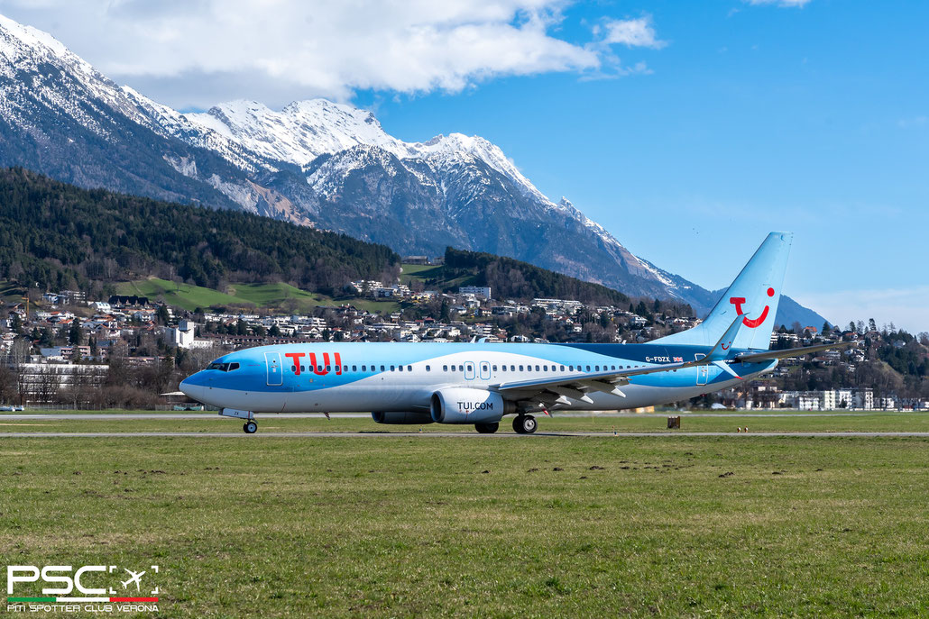 G-FDZX B737-8K5 37258/3655 TUI Airways @ Innsbruck 03.2024 © Piti Spotter Club Verona