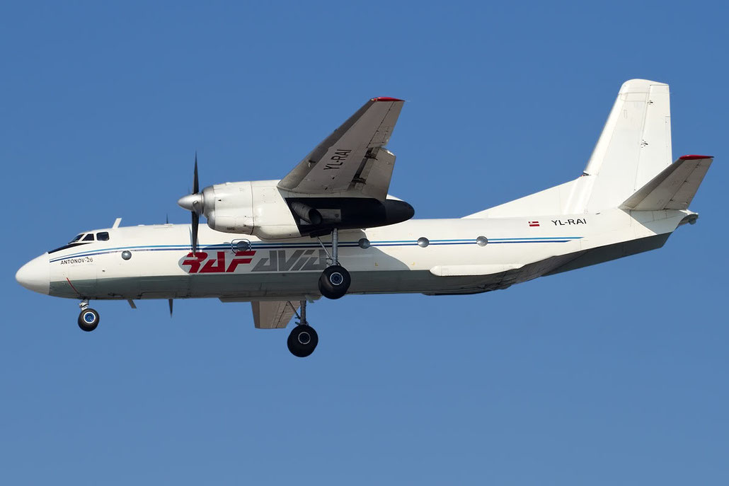 YL-RAI 9608 An-26B YL-RAI RAF Avia @ Bologna Airport 23.02.2012 © Piti Spotter Club Verona