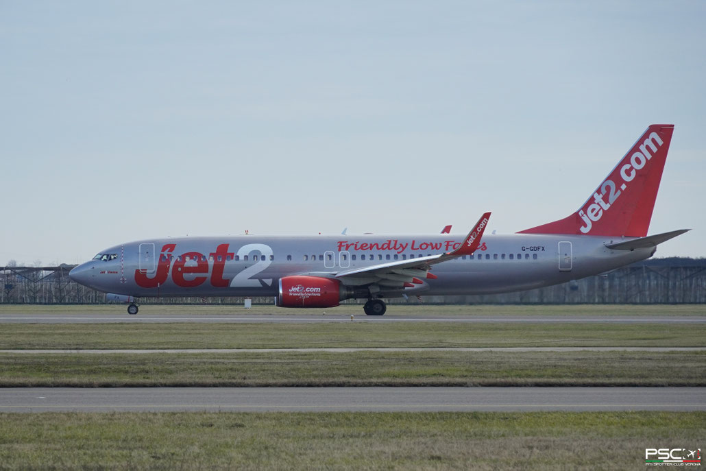 G-GDFX Boeing 737-8K5 27987 499 cfm56-7B27 Jet2Vienna Jet2 2000 @ Aeroporto di Verona 01 2025 © Piti Spotter Club Verona