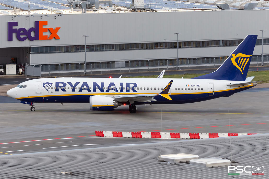 EI-IHE Boeing 737-8 MAX 200 67084 8632 LEAP-1B27  Ryanair 2023  @ Cologne-Bonn CGN 01 2025 e © Piti Spotter Club Verona