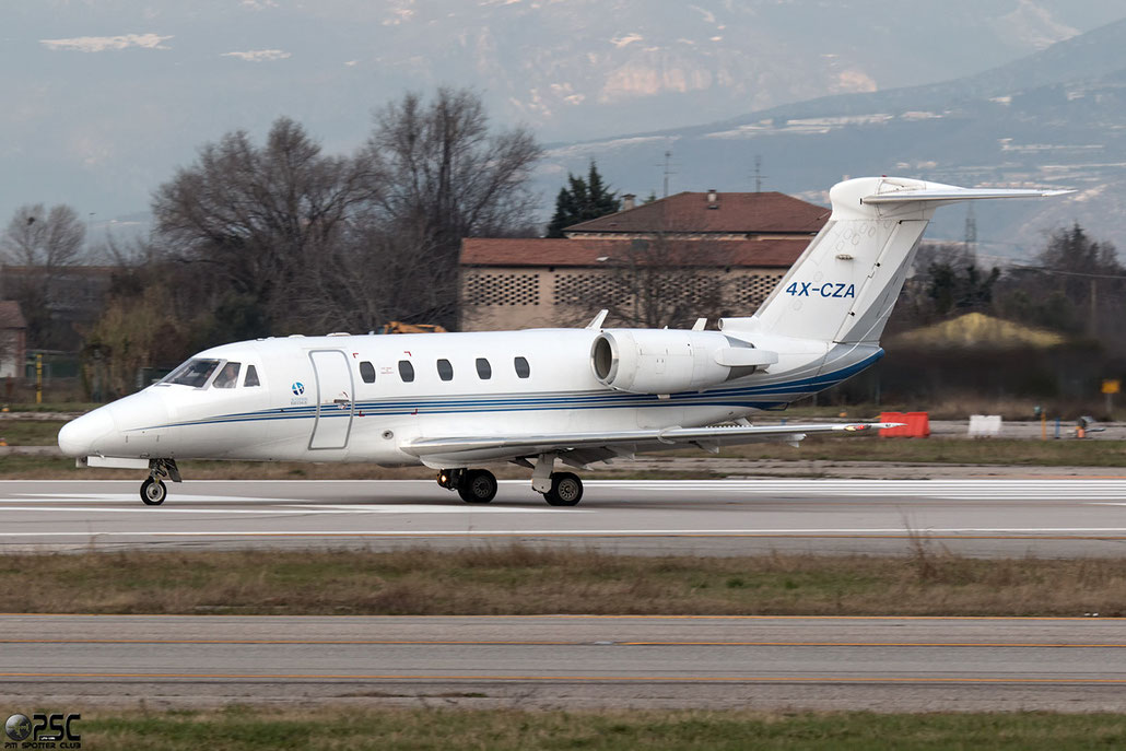 4X-CZA Ce650 650-0187 Gesher Aviri Co. @ Aeroporto di Verona © Piti Spotter Club Verona