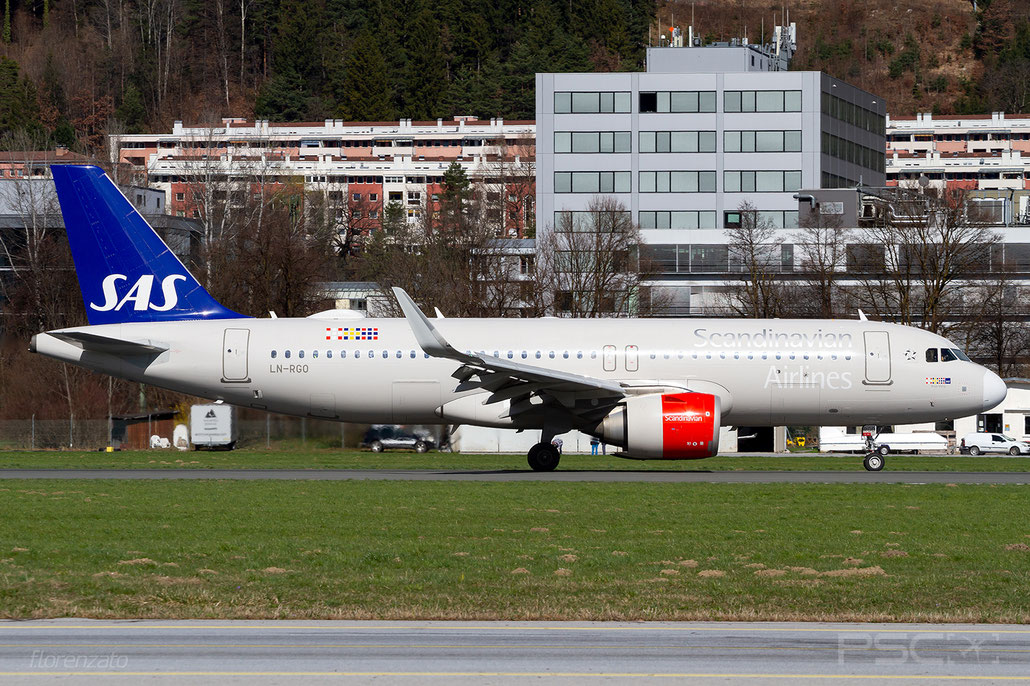 LN-RGO A320-251N 7352 SAS Scandinavian Airlines - Scandinavian Airlines System @ Innsbruck 03.2024 © Piti Spotter Club Verona