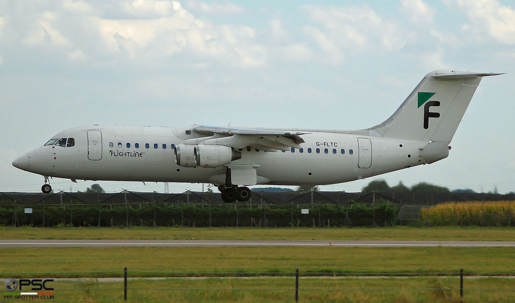G-FLTC BAe146-300 E3205 Flightline (UK) @ Aeroporto di Verona   © Piti Spotter Club Verona