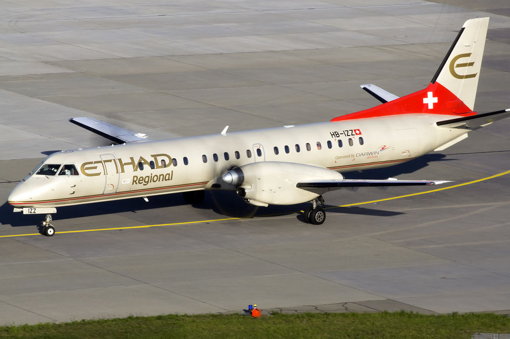 HB-IZZ Saab 2000 2000-048 Darwin Airline @ Zurich Airport 05.2016 © Piti Spotter Club Verona