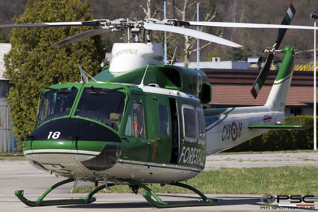 I-CFSW / CFS-18 [CFS18SW]  Agusta-Bell AB412 ( c/n 25564 ) - mfg: 1989 - @ Belluno 03 2017 © Piti Spotter Club Verona