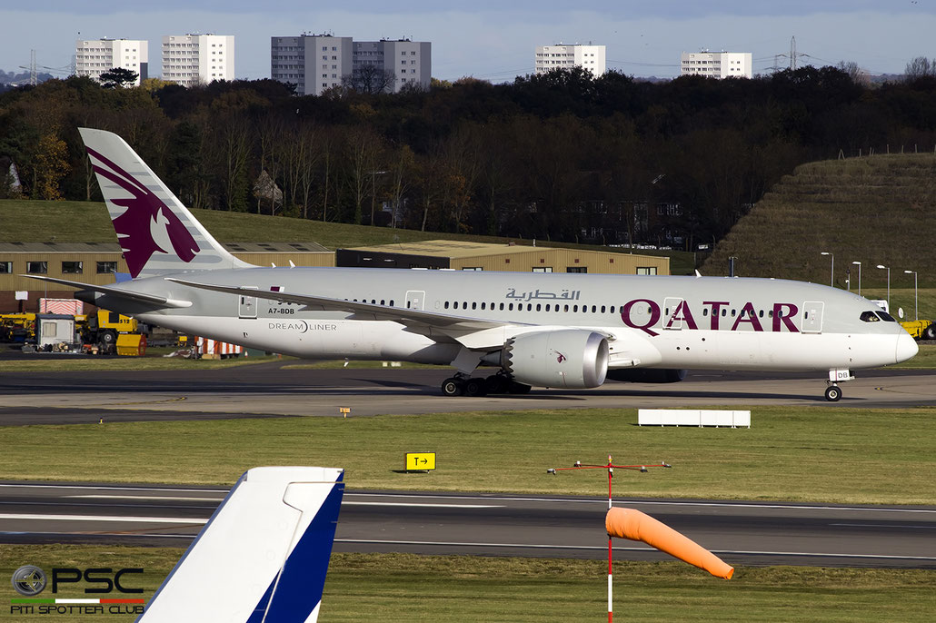 A7-BDB B787-8 38346/410 Qatar Airways @ Birmingham Airport 11.2017 © Piti Spotter Club Verona