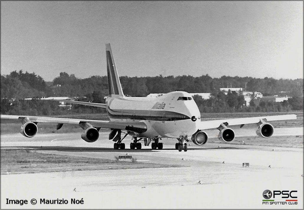I-DEMA Boeing 747-143 19729 36 JT9D-7A  Alitalia  1970 - © collezione Maurizio Noè p.g.c. - Piti Spotter Club Verona