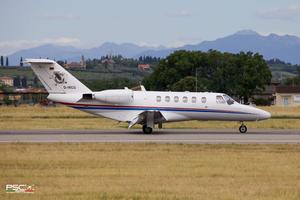 D-IKCG Cessna 525A CitationJet CJ2 525A0052  FJ44-2C  FSH Luftfahrtunternehmen GmbH 2001  @ Verona Villafranca 05 2026 © Piti Spotter Club Verona
