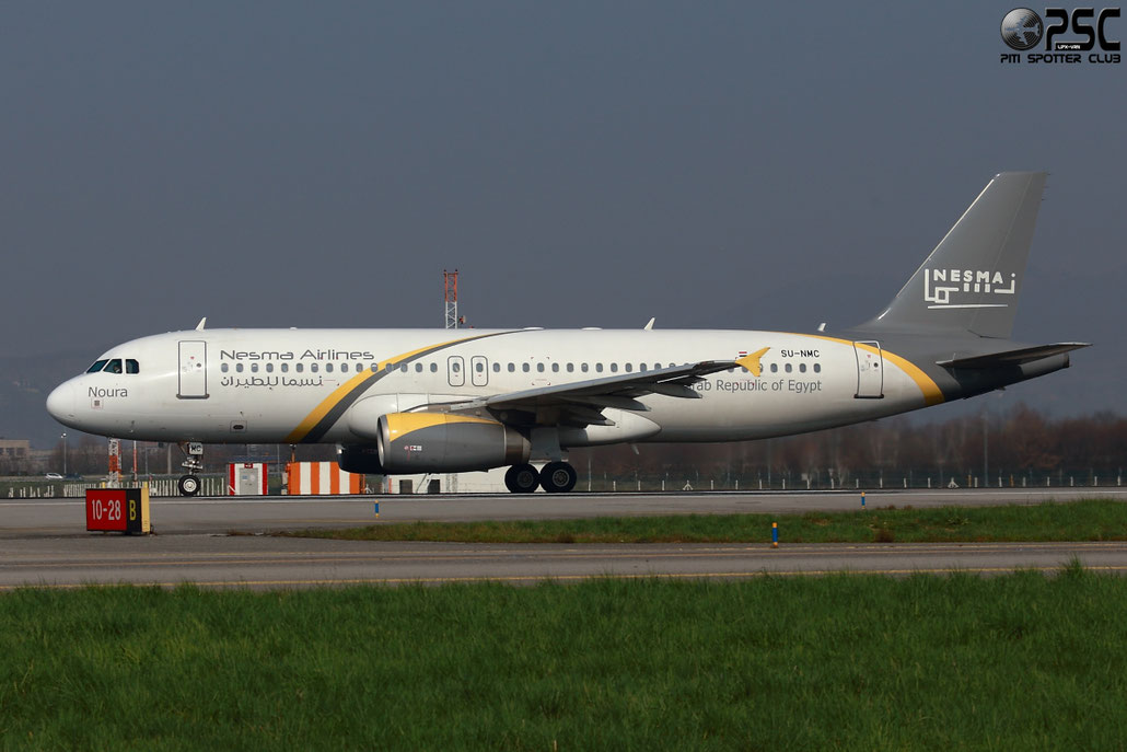 SU-NMC A320-232 2676 Nesma Airlines @ Bergamo Airport 10.03.2014 © Piti Spotter Club Verona
