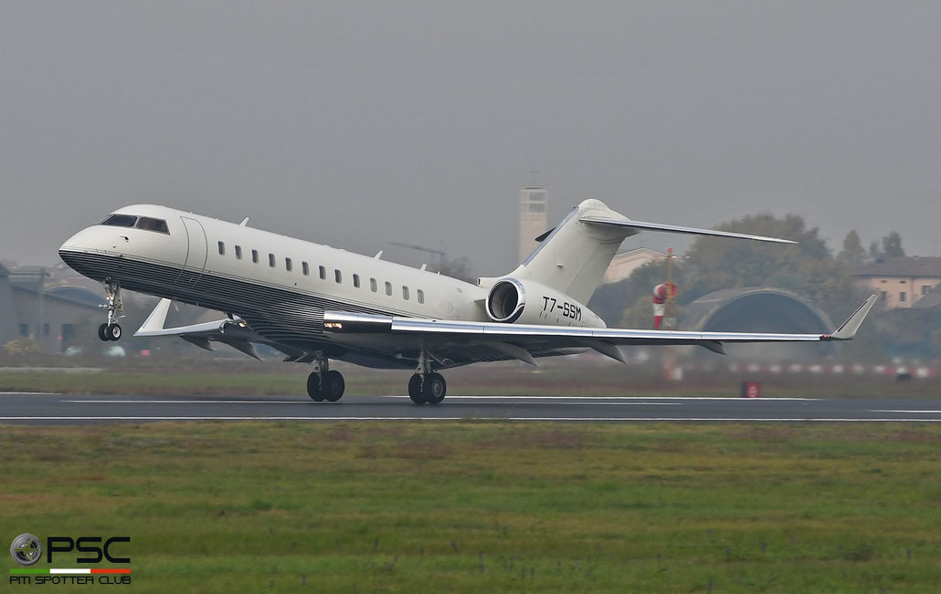 T7-SSM  Global Express  9136  Skyline Aviation  @ Aeroporto di Verona 11.2021 © Piti Spotter Club Verona