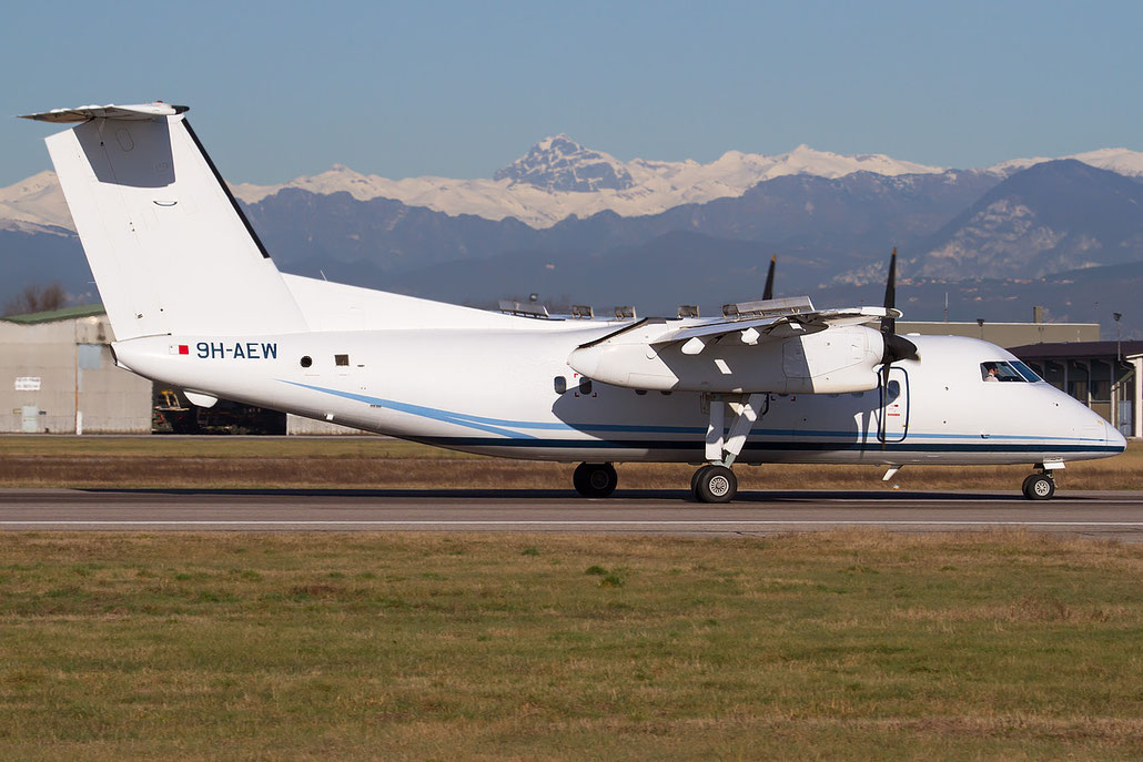 9H-AEW DHC-8-102 222 Medavia - Mediterranean Aviation Company @ Aeroporto di Verona © Piti Spotter Club Verona