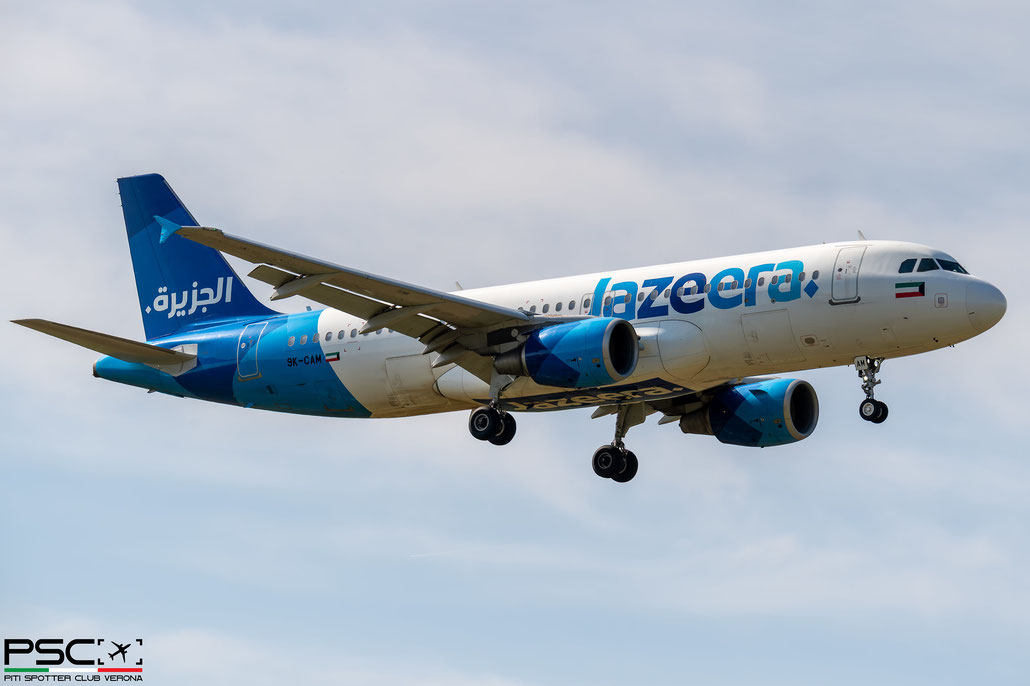9K-CAM Airbus A320-214 5625  cfm56-5B4/3  Jazeera Airways 2013 @ Verona Villafranca 04 2026 © Piti Spotter Club Verona